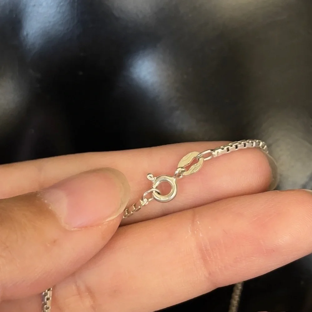 Sterling silver bar necklace - Picture 7 of 7